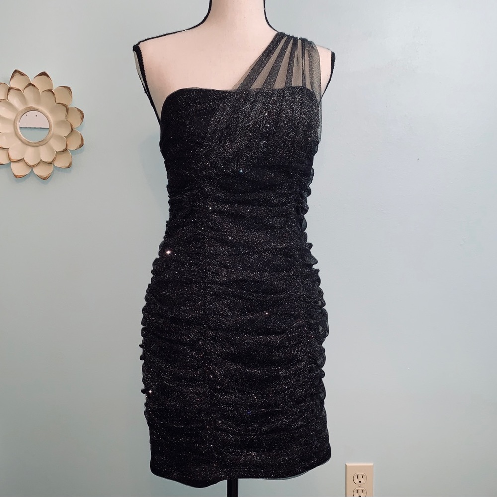 I.N. San Francisco Glitter Ruched Dress